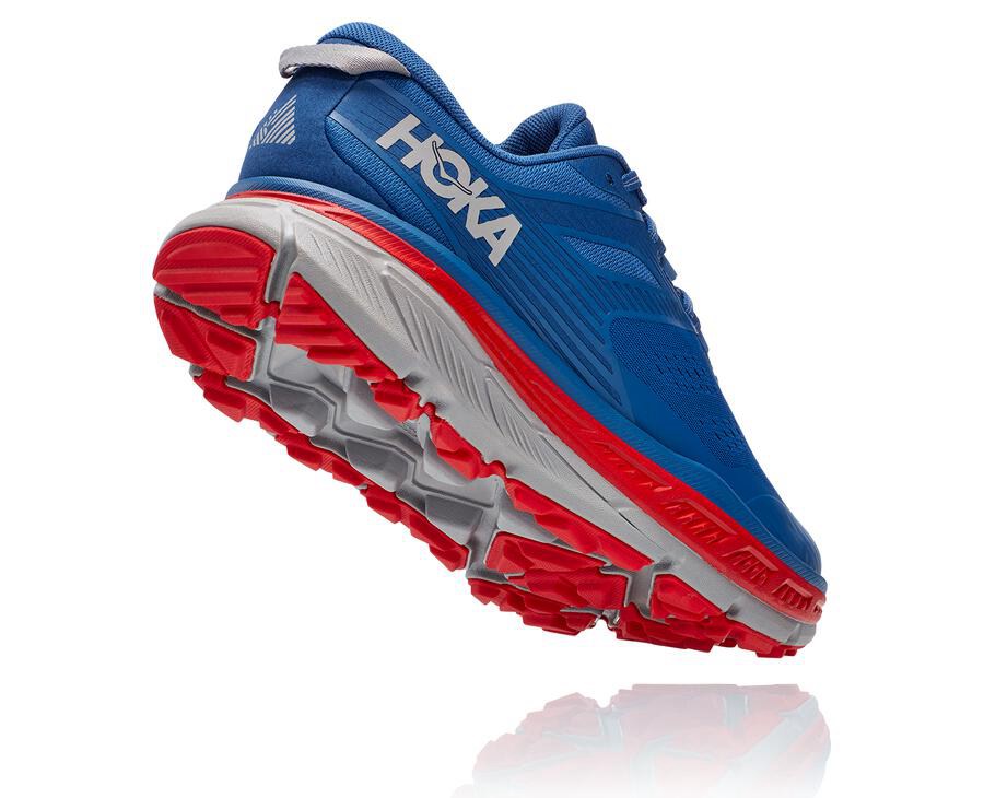 Trail Shoes Mens - Hoka One One Stinson Atr 6 - Blue - UMSJOEW-49